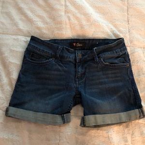 Guess Denim Shorts with Blue Stitching
